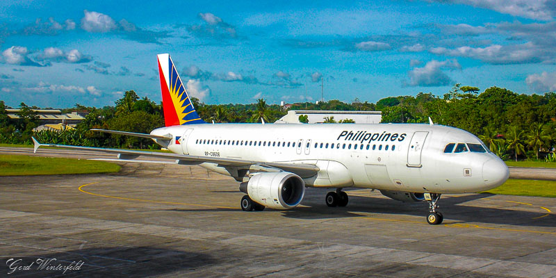 Philippine Airlines A320 am alten Tagbilaran Airport auf Bohol